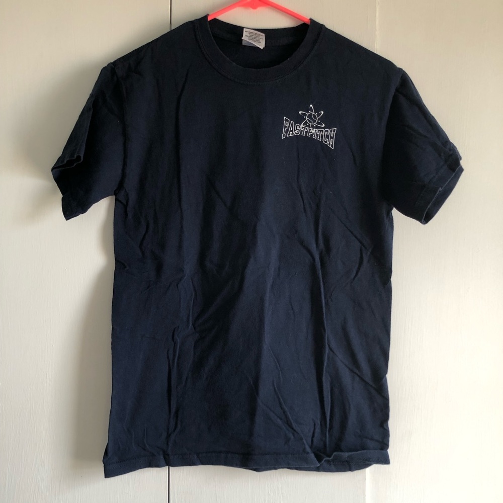 Navy Fastpitch "Power in a Ponytail" T-Shirt